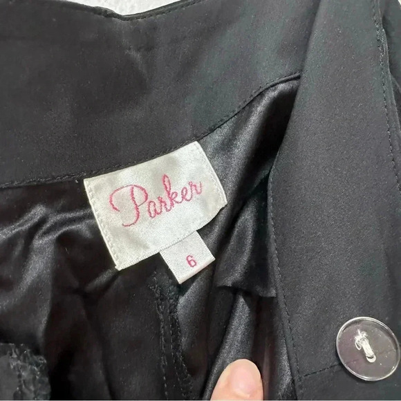 Parker black/gold silk pants 6 - Picture 8 of 10